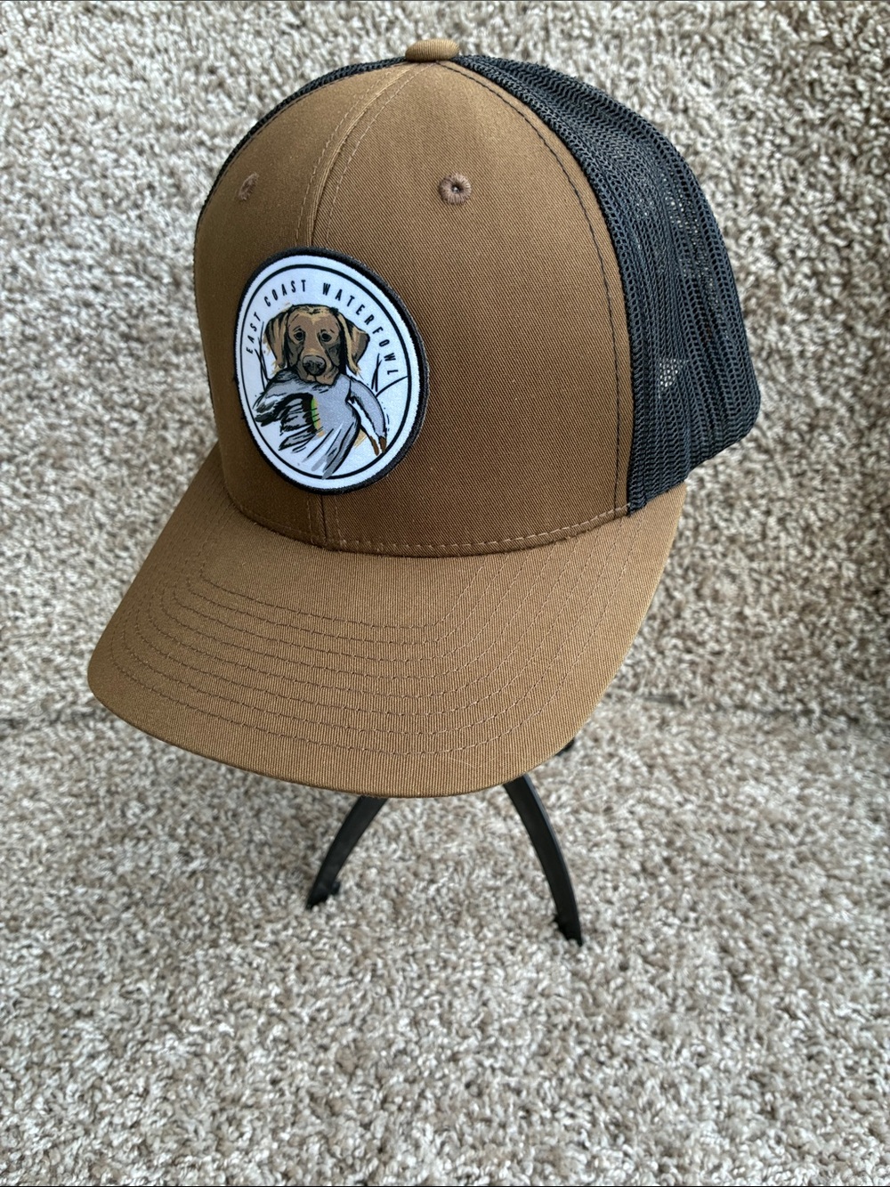 East Coast Waterfowl Brown and Black SnapBack Trucker Hat
